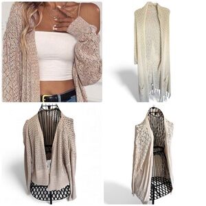 Bundle: 4 knit long sweaters dusters